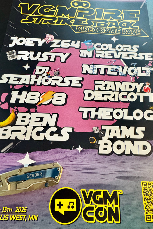 Video Game Rave | VGMPire Strikes Back | Concert Poster